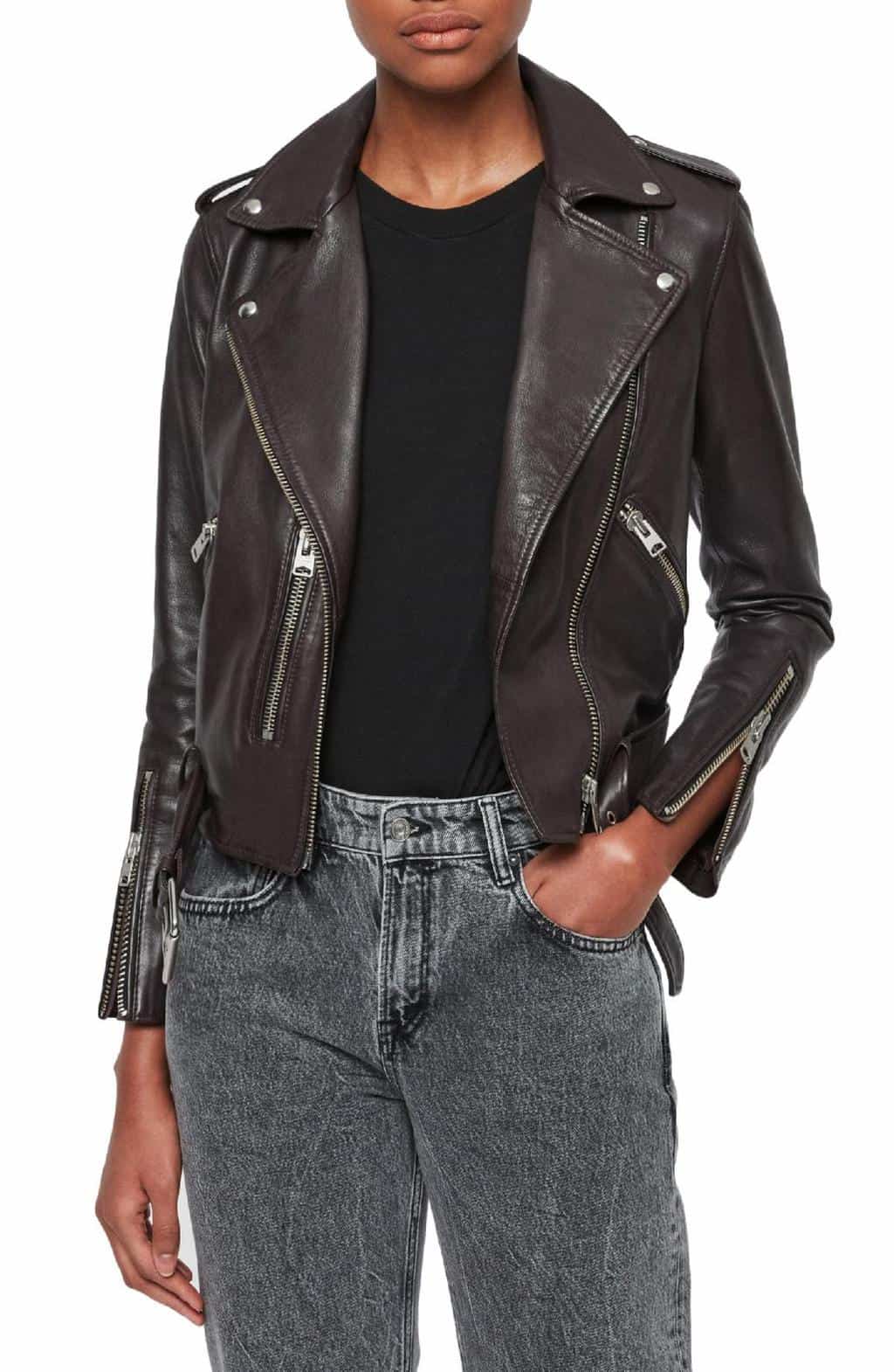 AllSaints Leather Balfern Jacket