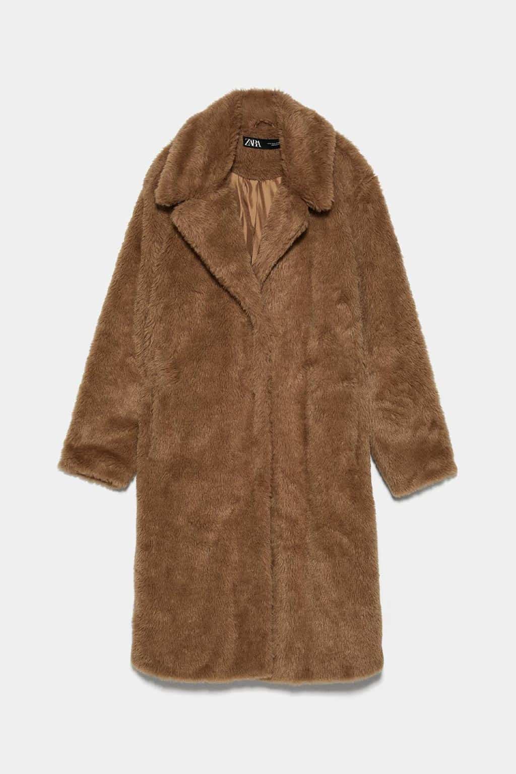 Zara Faux Fur Teddy Coat